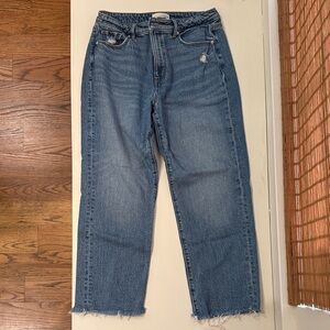 LOFT Women's Straight Leg Jeans in Classic Blue